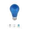Bombilla LED estándar 1W E27 Azul