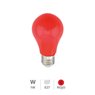 Bombilla LED estándar 1W E27 Rojo