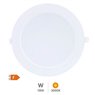 Downlight empotrable LED redondo Lonbo 20W 3000K Blanco